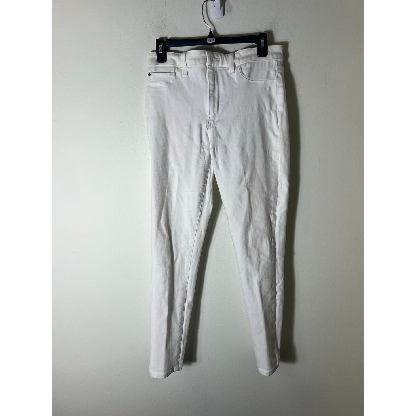 Joe's Jeans White High Rise Skinny Ankle "The Charlie" Sz 30
