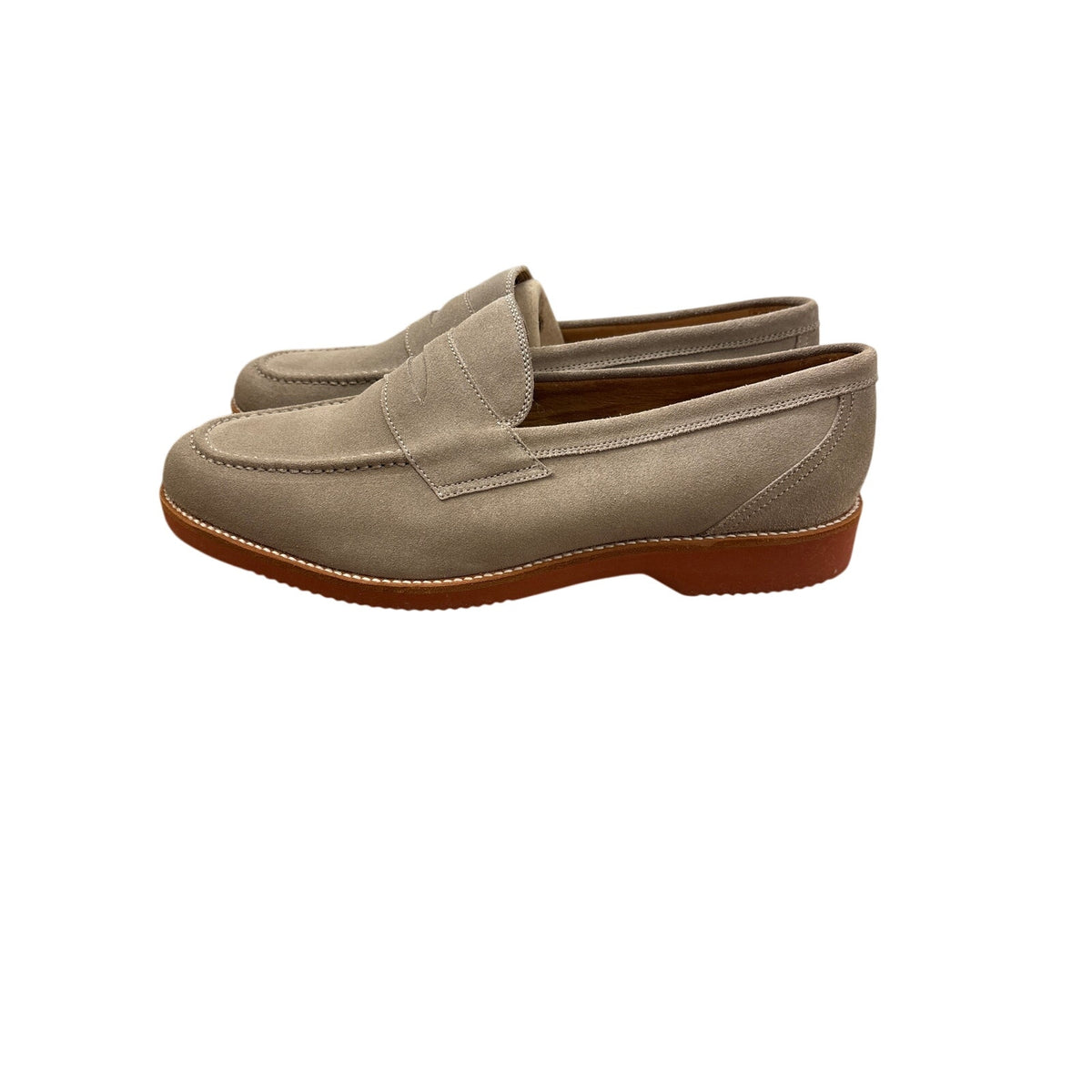 NWOB Peter Millar Light Tan Suede Penny Loafers Sz 12