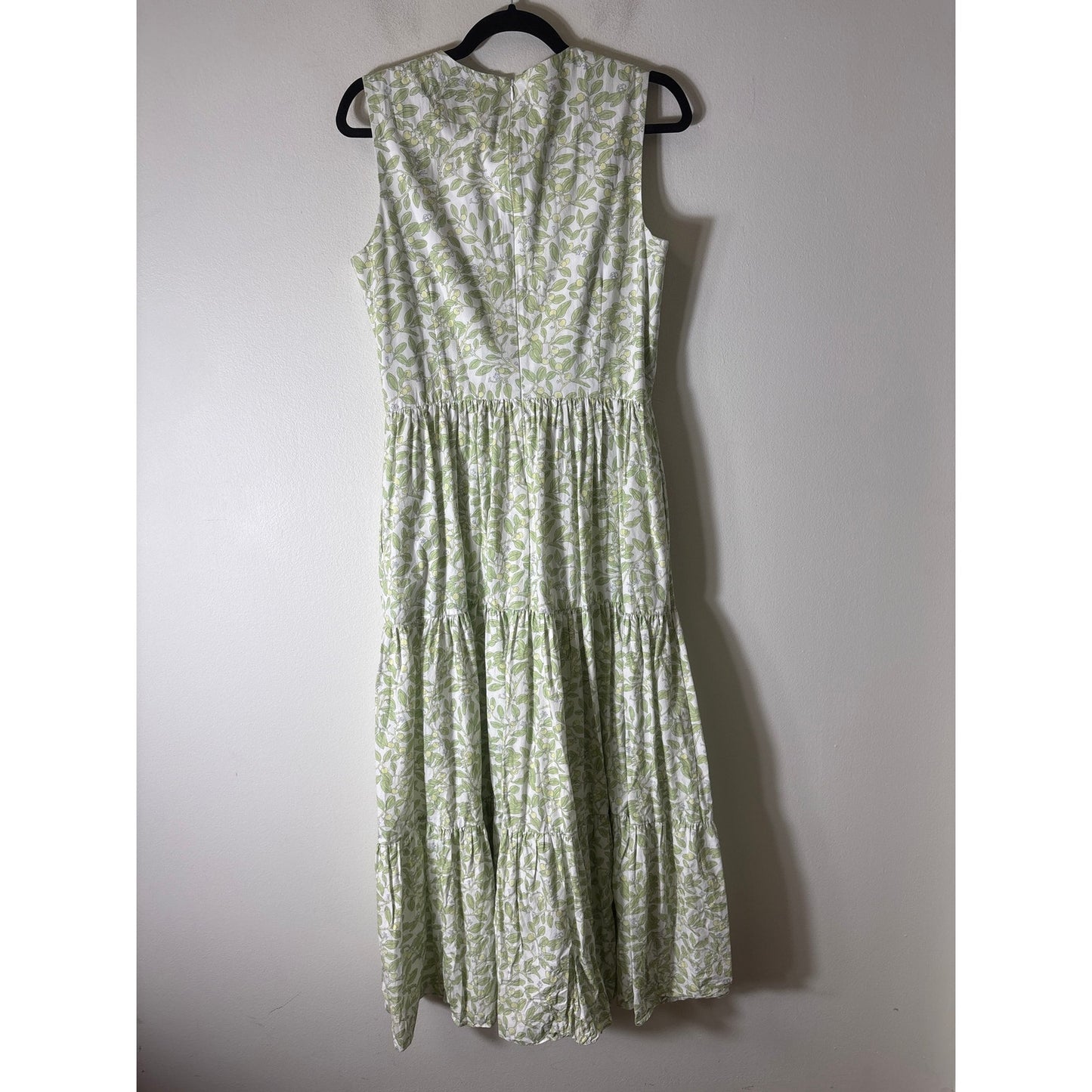 Coco Shop Green and Yellow Berry Maxi Dress Sz L