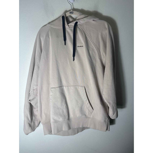 Unlabled Brand Off White Long Sleeve Hooded Skull Sweatshirt sz XL