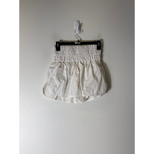 Free People White High Waist Shorts Sz S