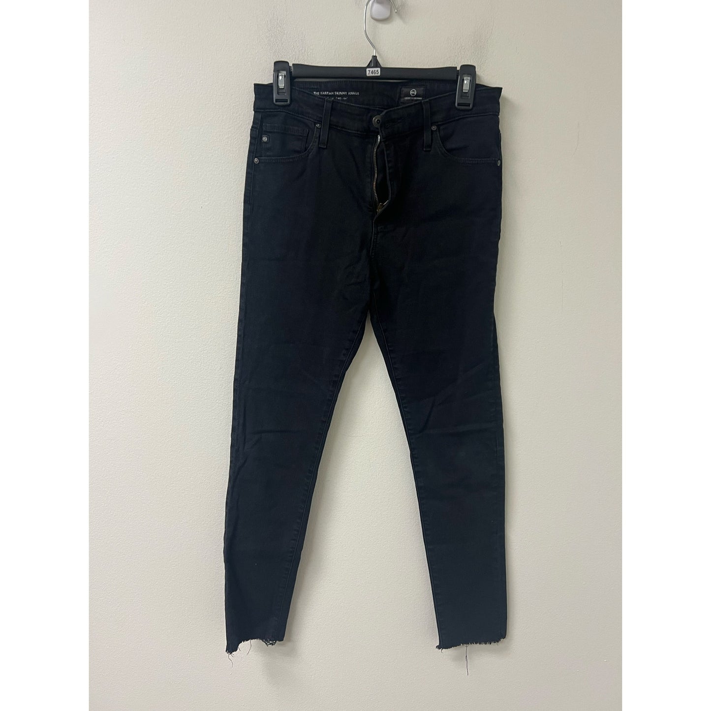 AG Adriano Goldschmied Black The Farrah Skinny Jean sz 28R