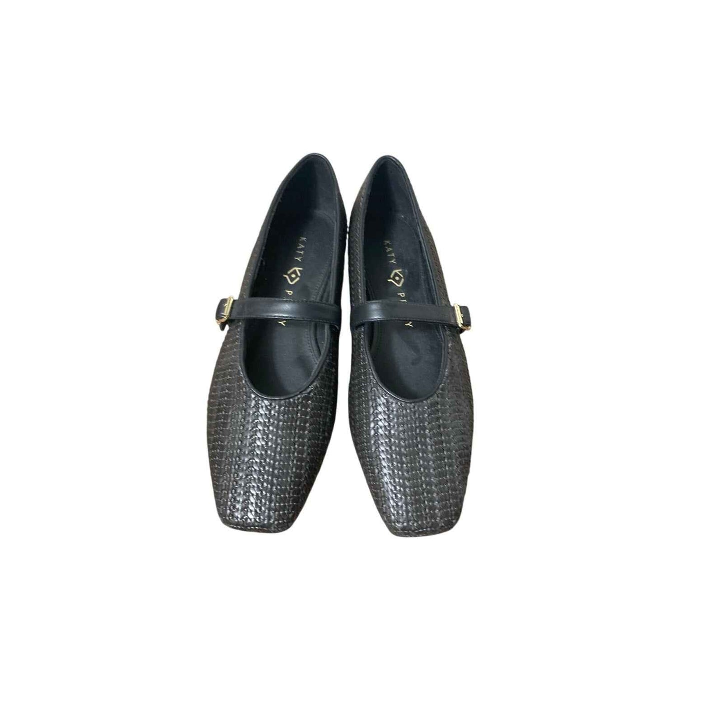 Katy Perry Black Woven Flat Sz 10