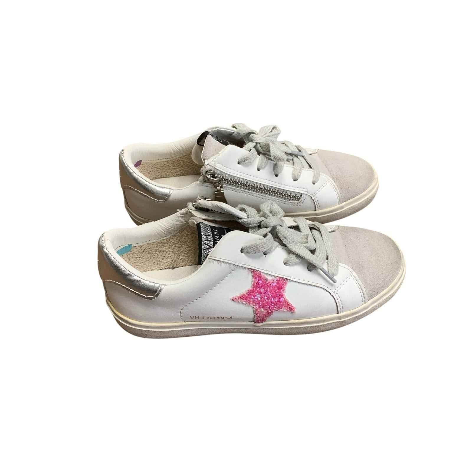 Girls/Woman's Size 5 Vintage Havannah White Gray Pink Sparkle Star Sz 5