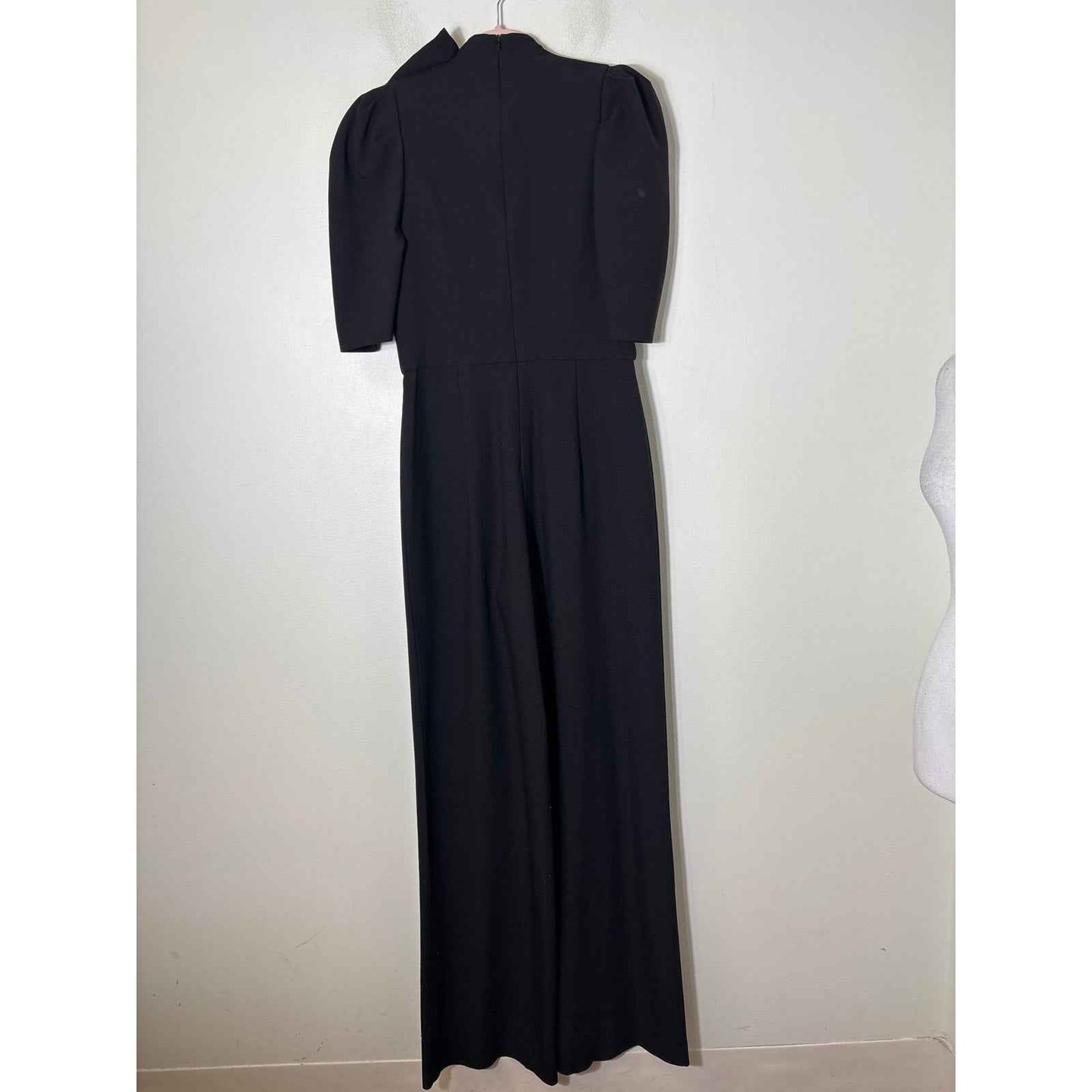 Black Halow Black Bow Jumpsuit Sz 8