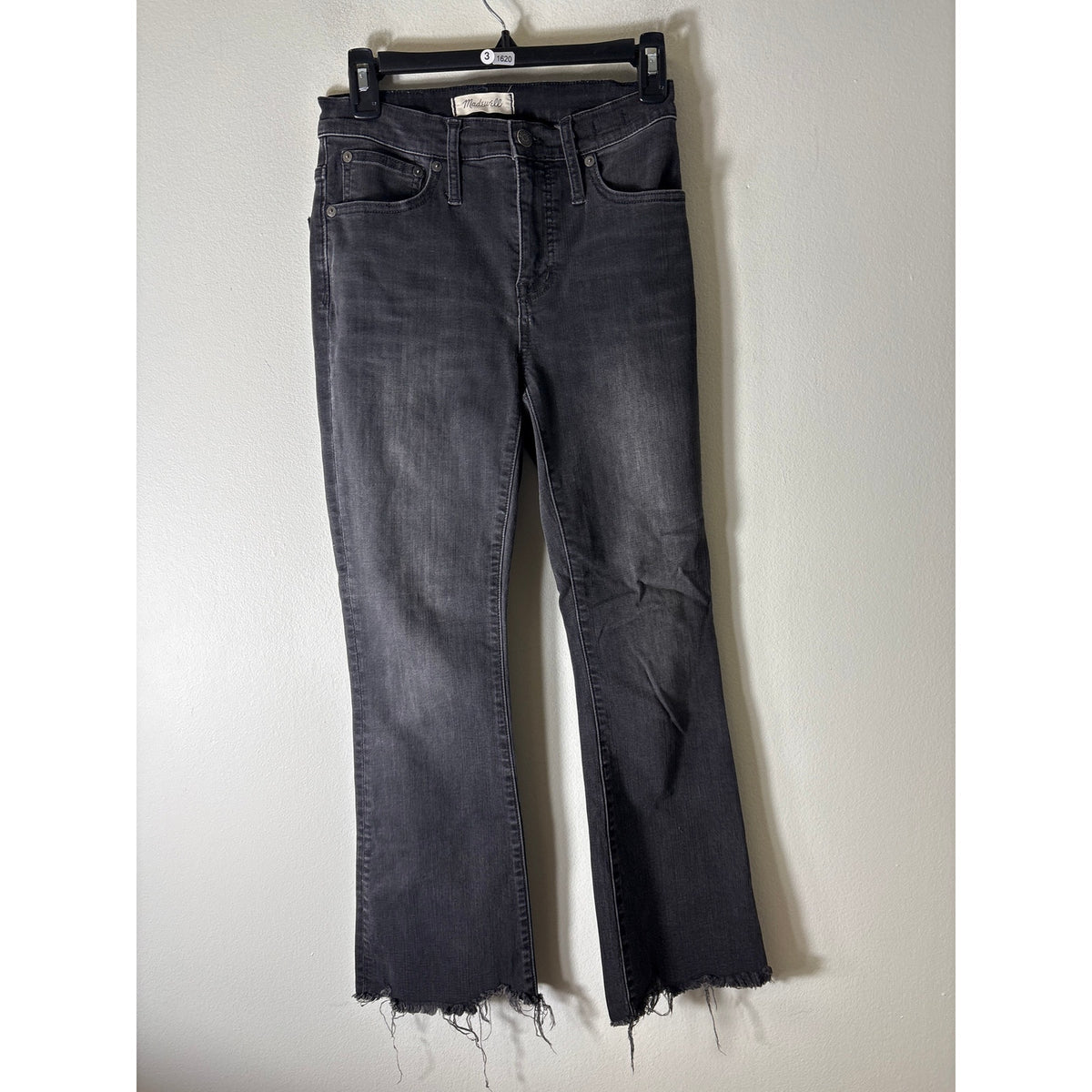 Madewell Washed Black Cali-Demi Boot Denim Sz 25