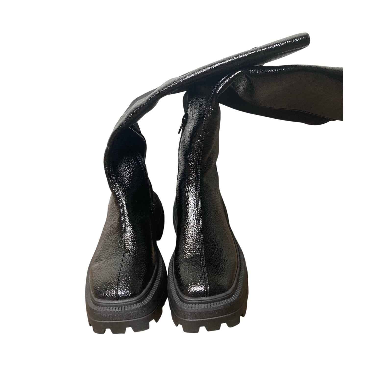 New w/o BOX Katy Perry Black Geli Combat Boot Sz 6