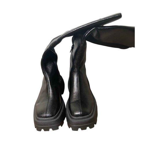 New w/o BOX Katy Perry Black Geli Combat Boot Sz 6