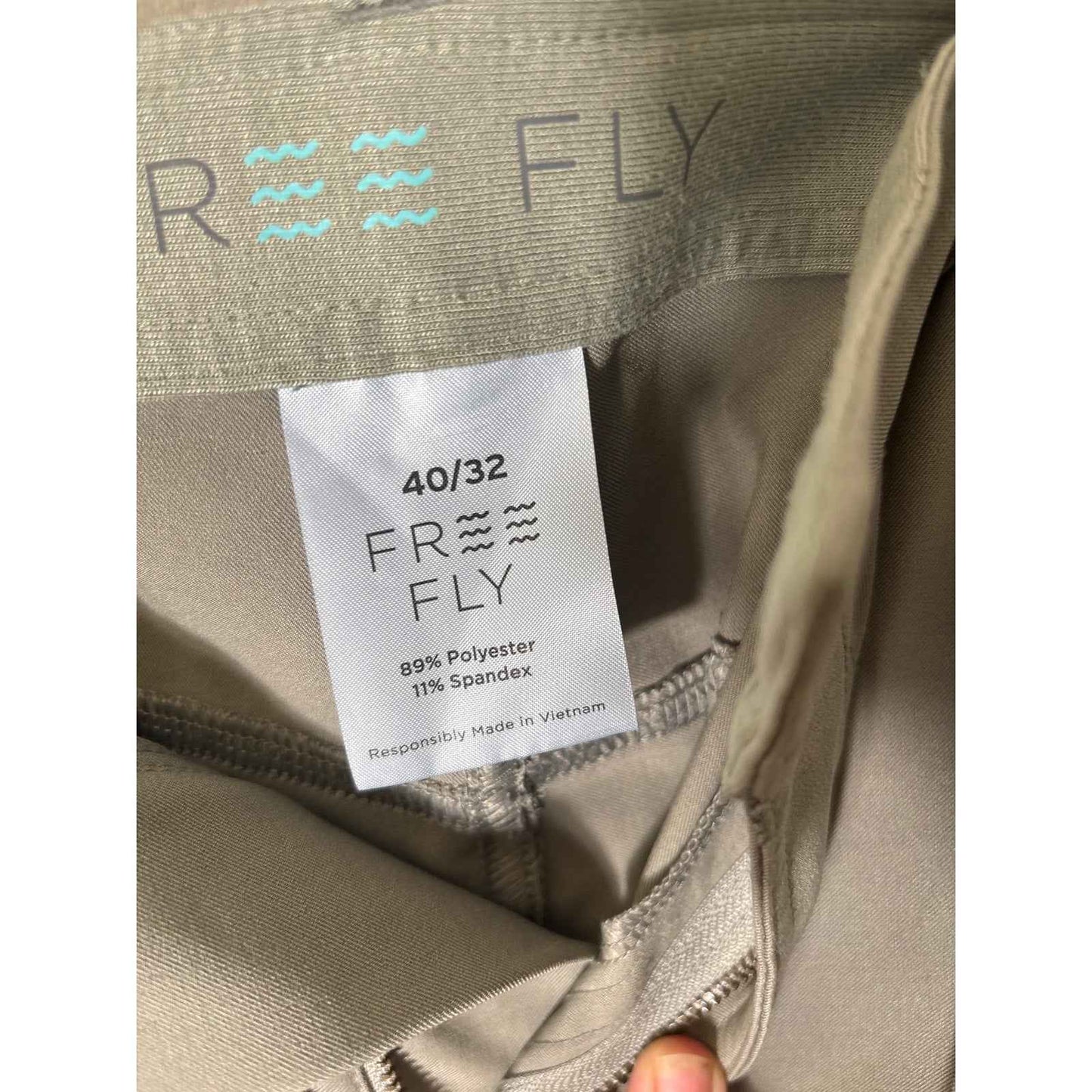 Men's Free Fly Gray Performance Pants Sz 40x32