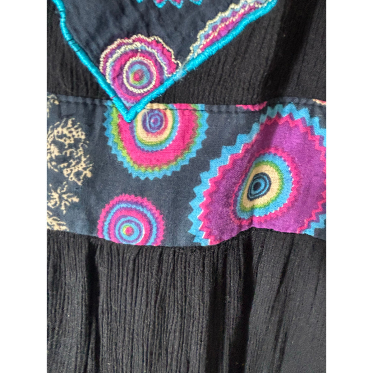 Jaxli Black Boho Halter Backless Maxi Dress Sz M