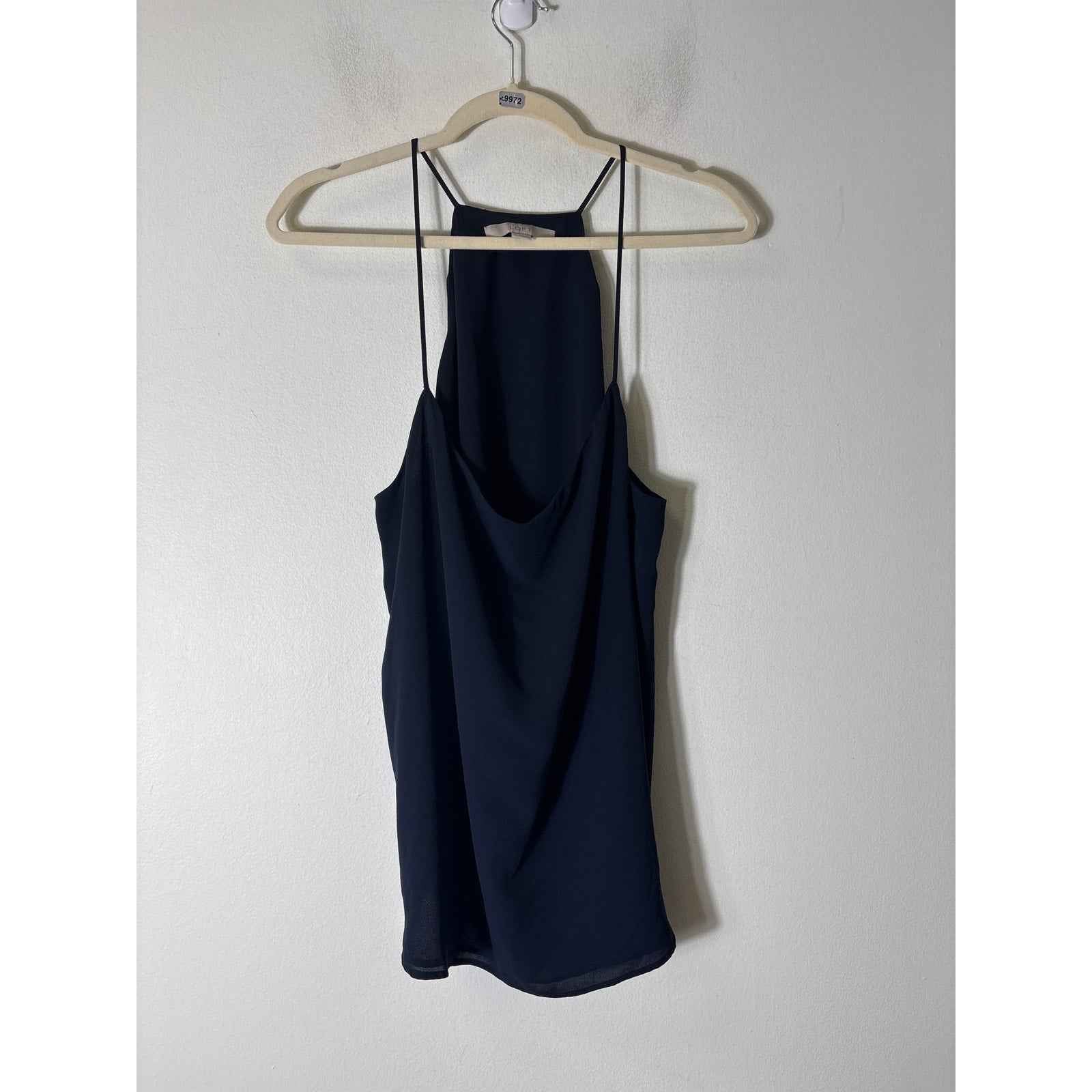 LOFT Black Sleeveless Racerback Tank Sz L