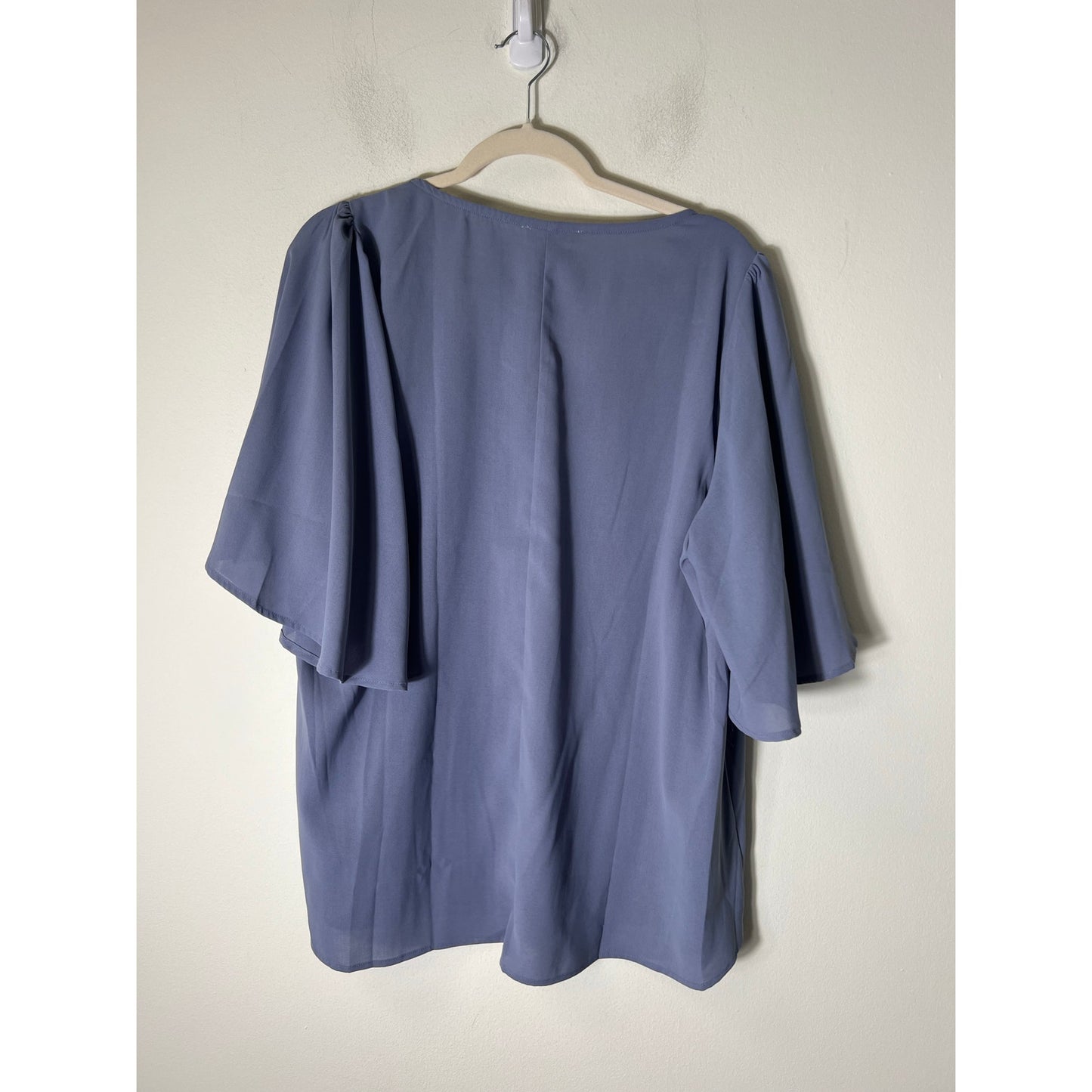 Chicsoul Lavendar Short Sleeve Flowy Shirt Sz XL