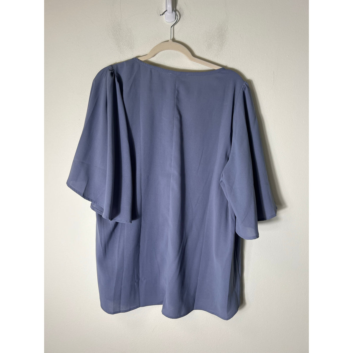 Chicsoul Lavendar Short Sleeve Flowy Shirt Sz XL