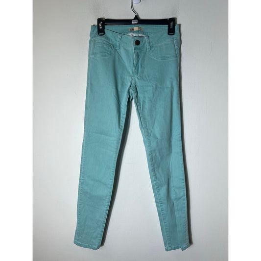 Cabi Teal Blue Skinny Ankle Jean Sz 2