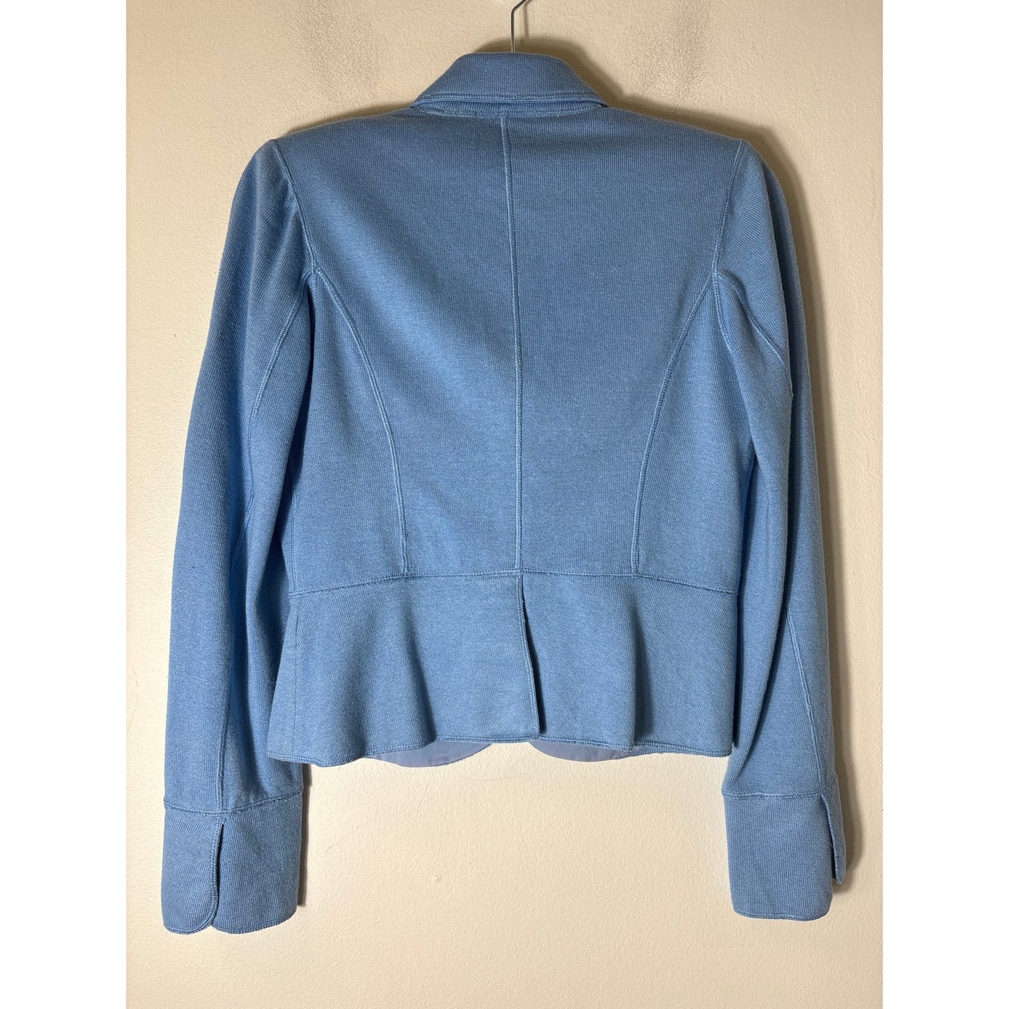 Carlisle Light Blue Sweater Blazer Sz xs