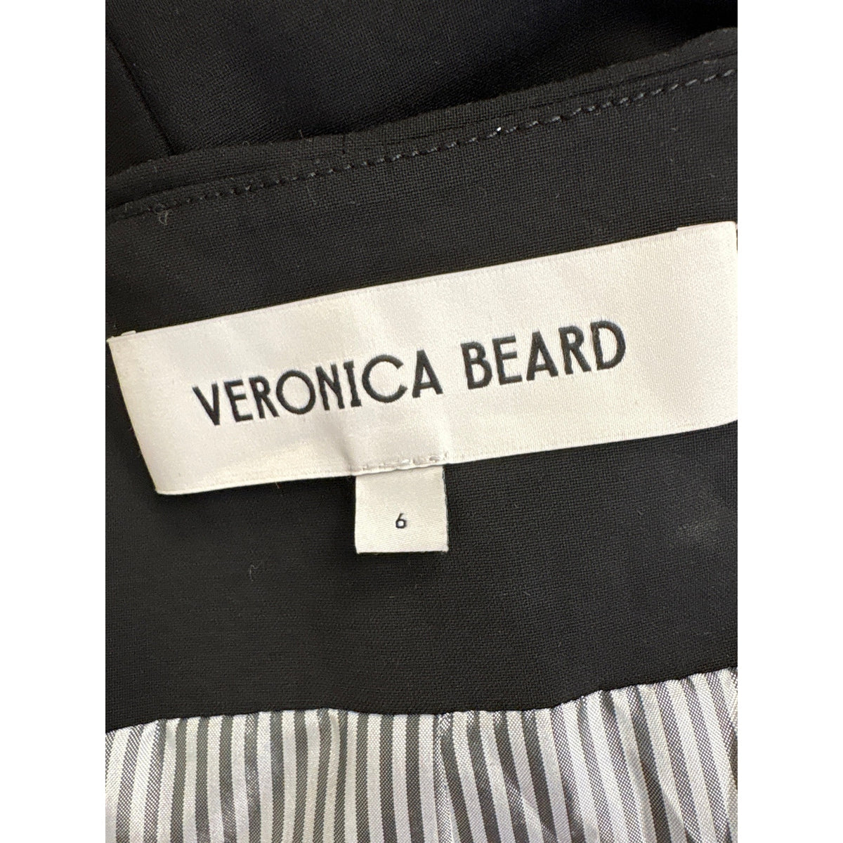 Veronica Beard Black Button Up Vest Sz 6