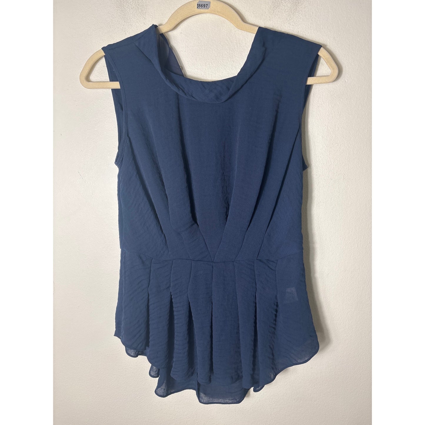 Rebecca Taylor Navy Open Back Top Sz 4