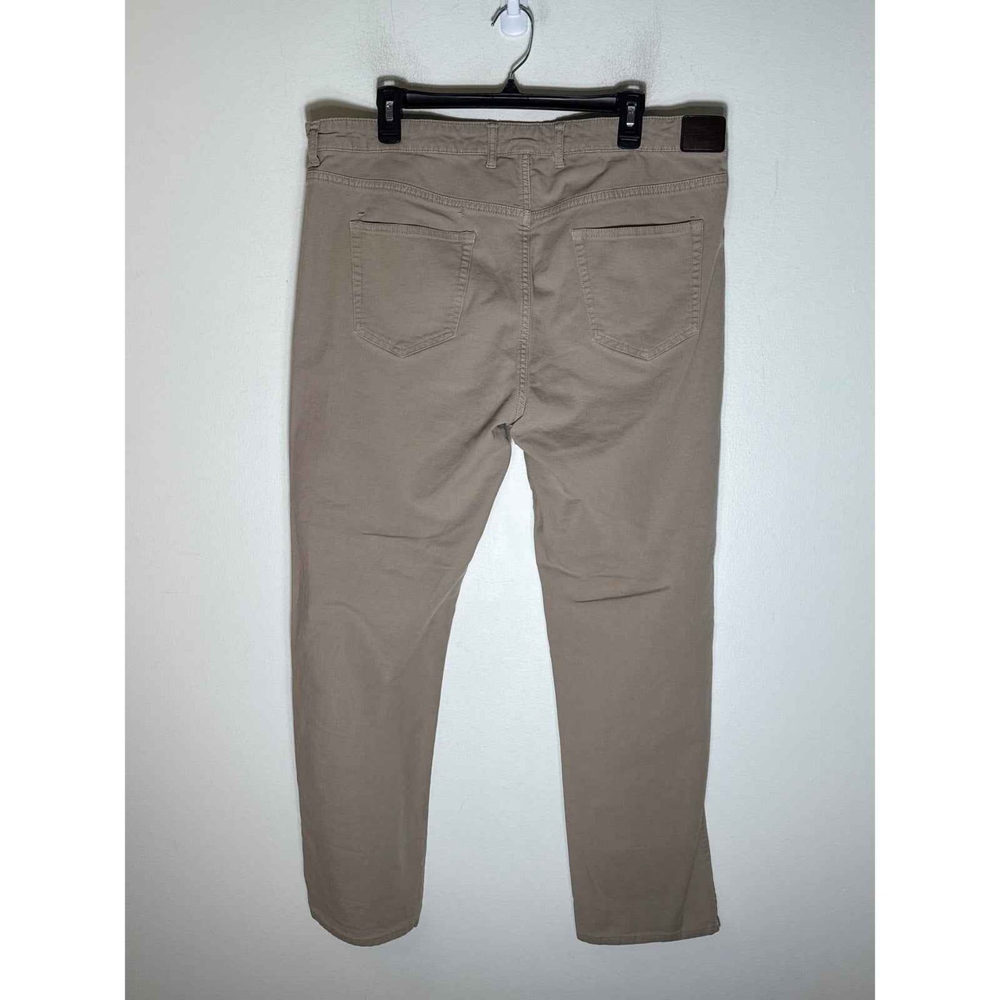 Men's Peter Millar Stone Cotton Flat Front Chinos Sz 40x32