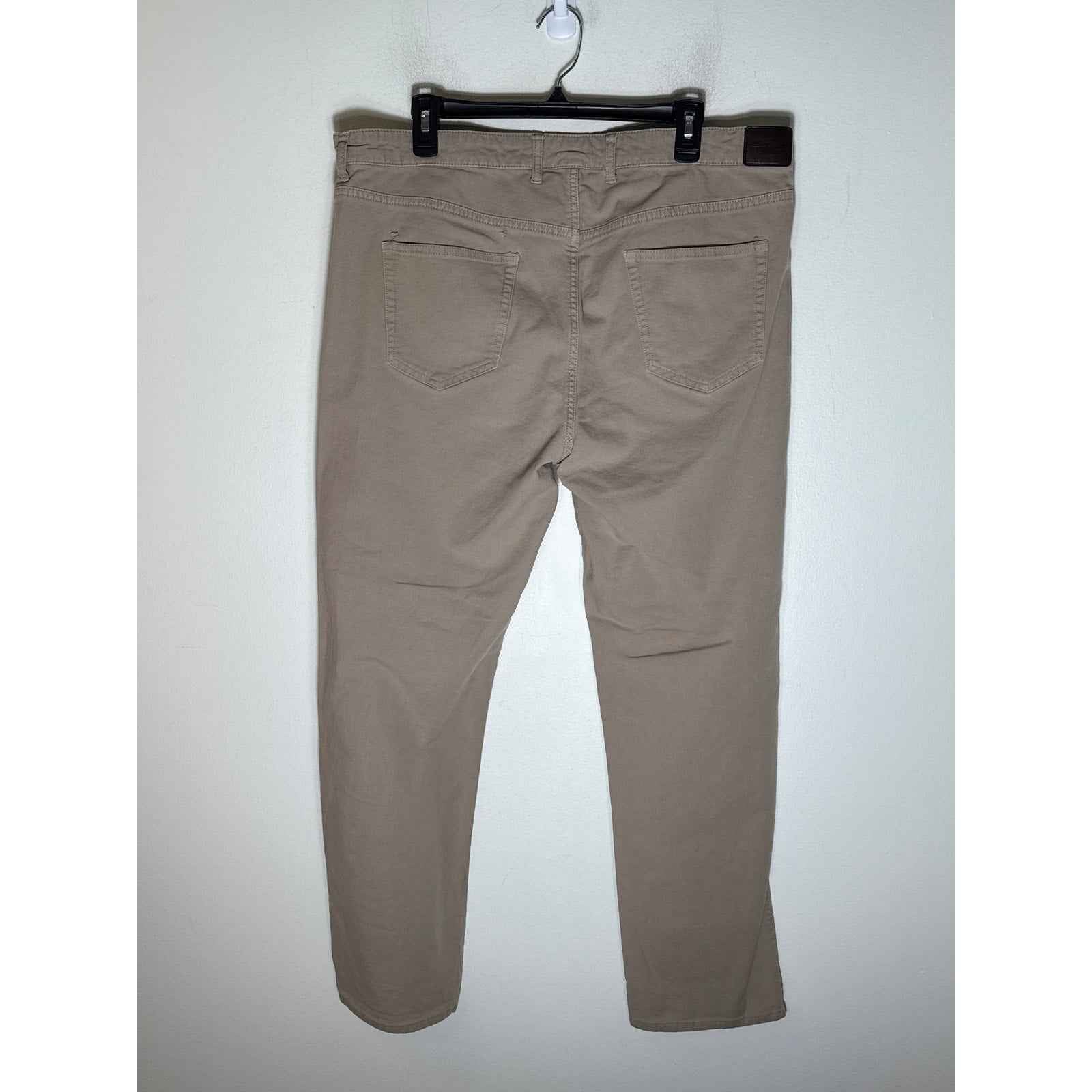 Men's Peter Millar Stone Cotton Flat Front Chinos Sz 40x32