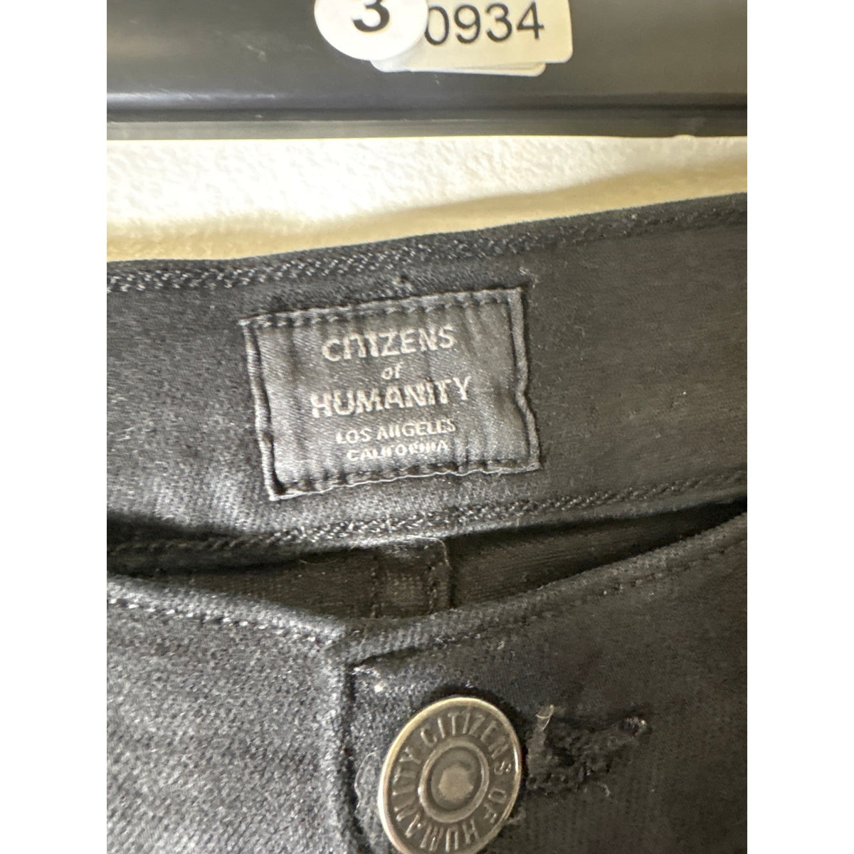 Citizens of Humanity Dark Black Rocket High Rise Skinny Sz 27