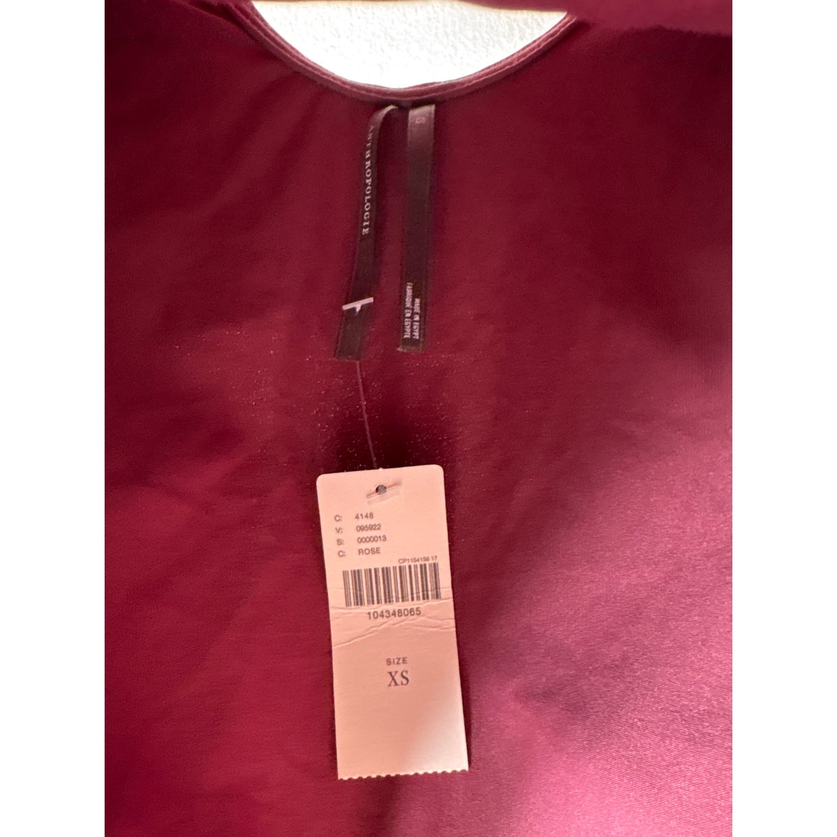 NWT Anthropologie Rose Long Sleeve Fitted Shirt Sz XS