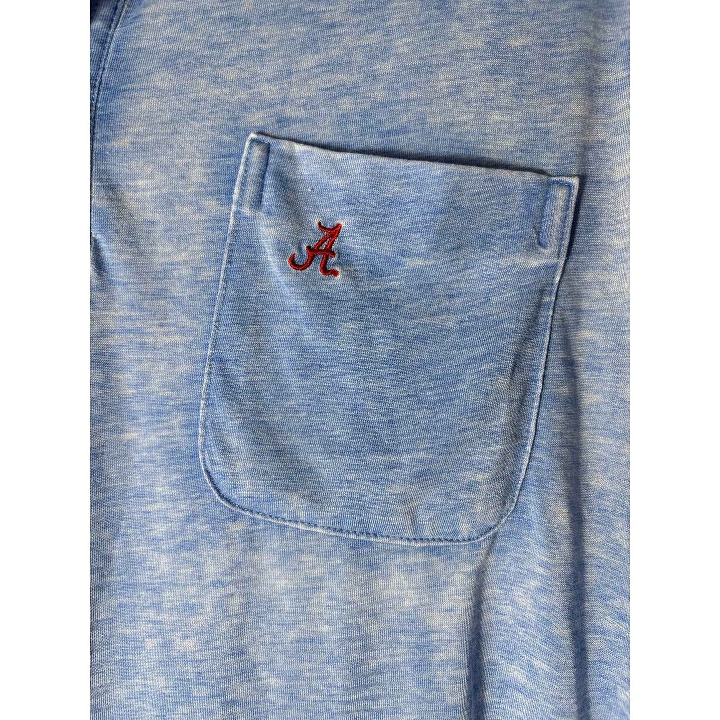 Mens Jonnie-O Blue Short Sleeve Alabama Polo Style Shirt Sz M