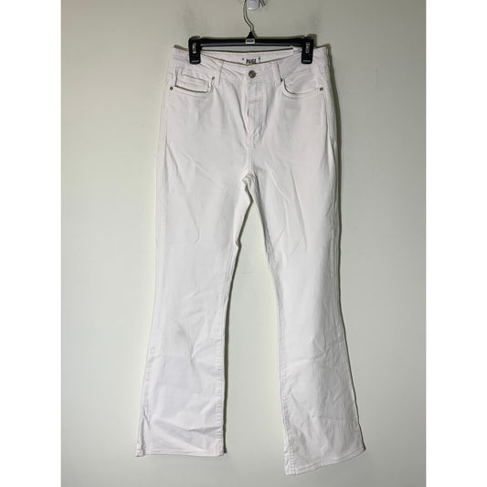 Paige White High Rise Laurel Canyon Bootcut Jeans Sz 29
