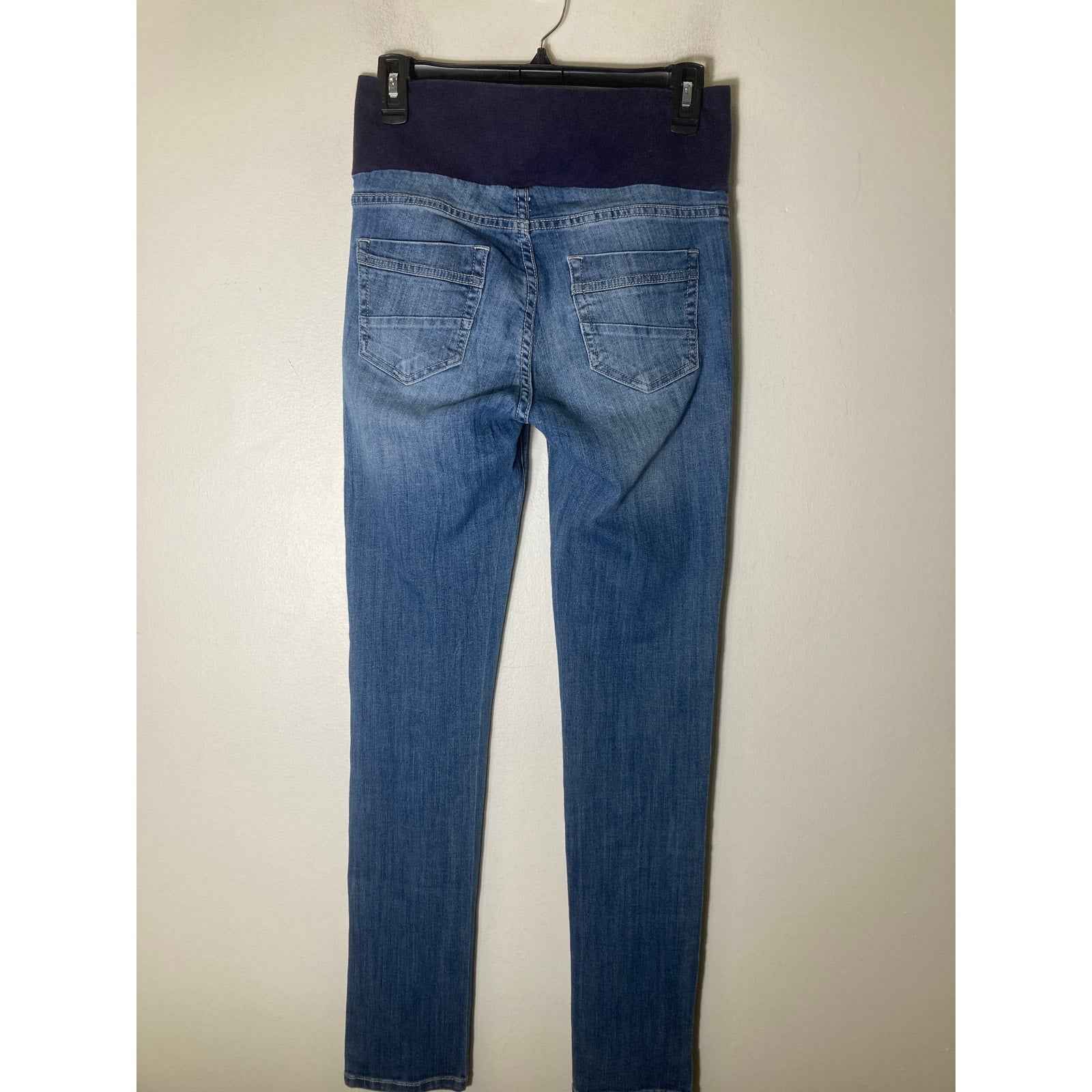 M. Rena Maternity Distressed Blue Jeans Sz M