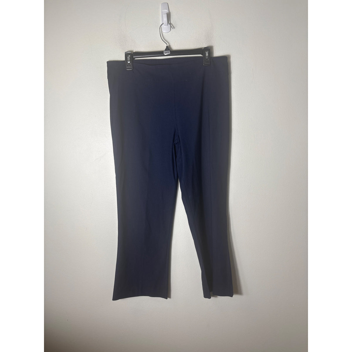 Estelle and Finn Navy Pull On Straight Leg Ankle Pants Sz 12