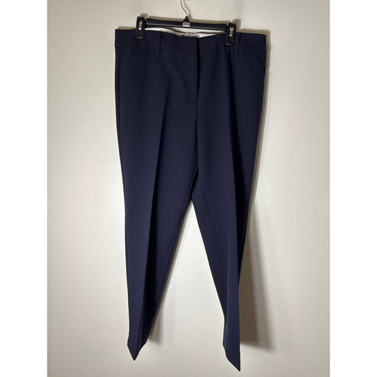 Talbots Navy Hampshire Ankle Pant Sz 14