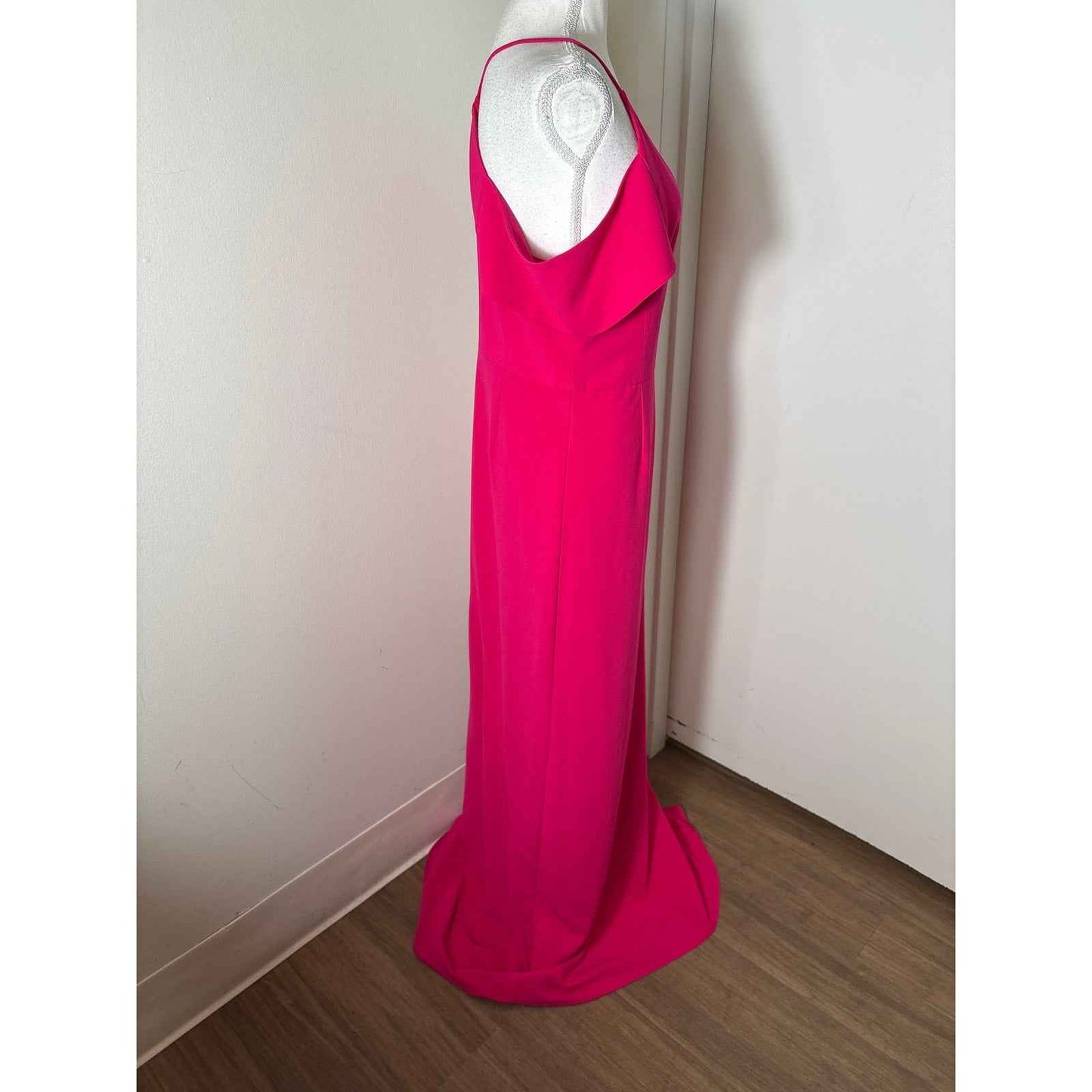 Halston Heritage Hot Pink Gown Sz 4