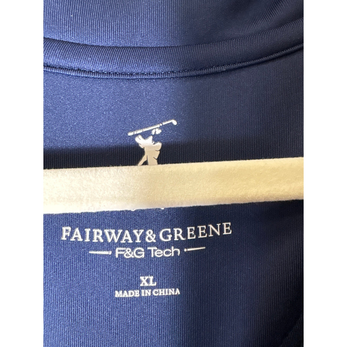 Men's Fairway & Greene Dark Green Long Sleeve Quarter Zip Pullover Sz XL