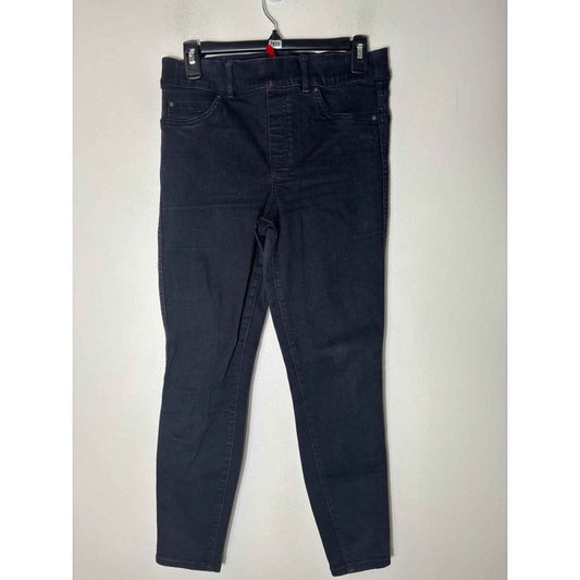 Spanx Black Denim Pull On Skinny Jeans Sz MP