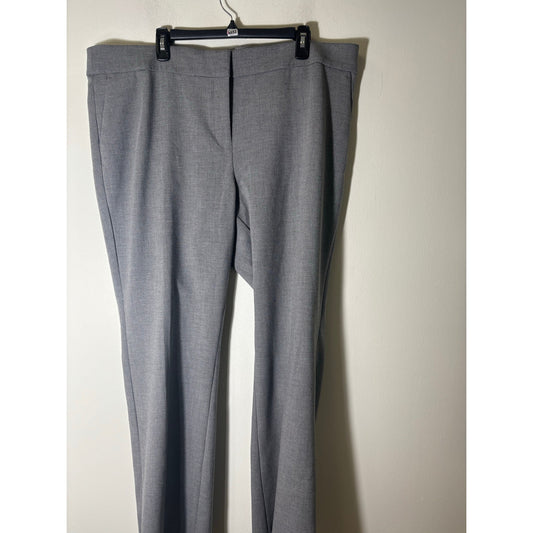 NWT Etcetera Light Gray Straight Leg Ankle Dress Pants Sz 14