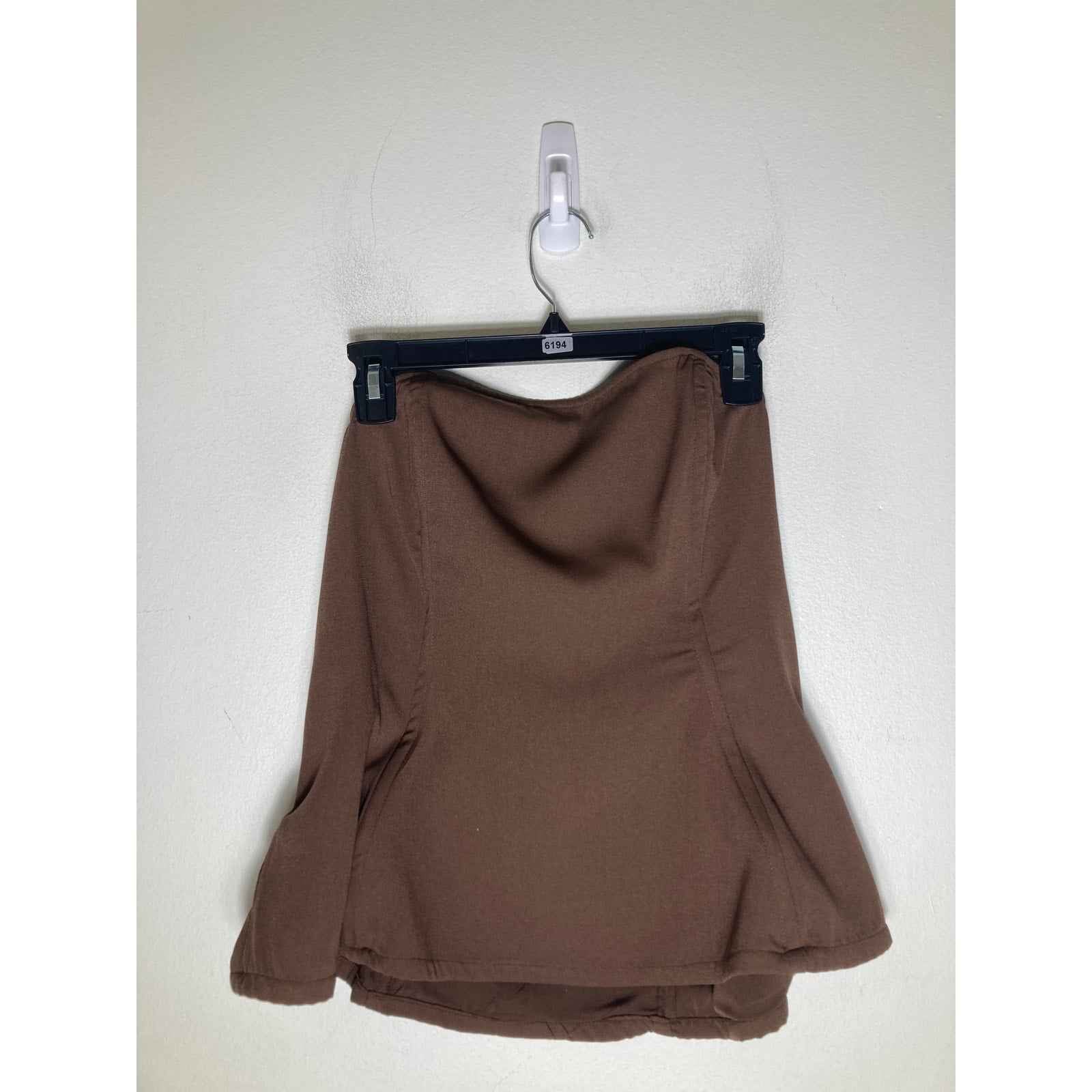 The Drop Brown Strapless Corset Sz L