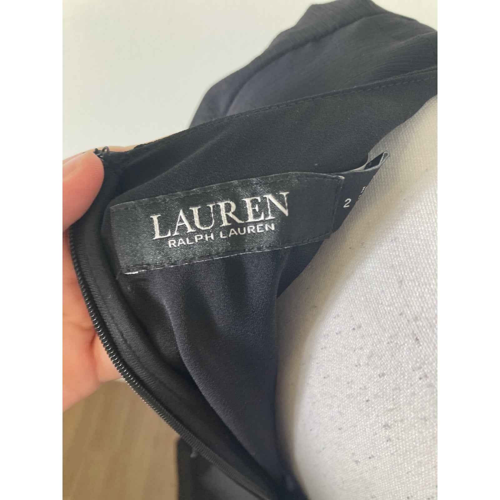 Ralph Lauren Black Special Occassion Maxi Dress Sz 2