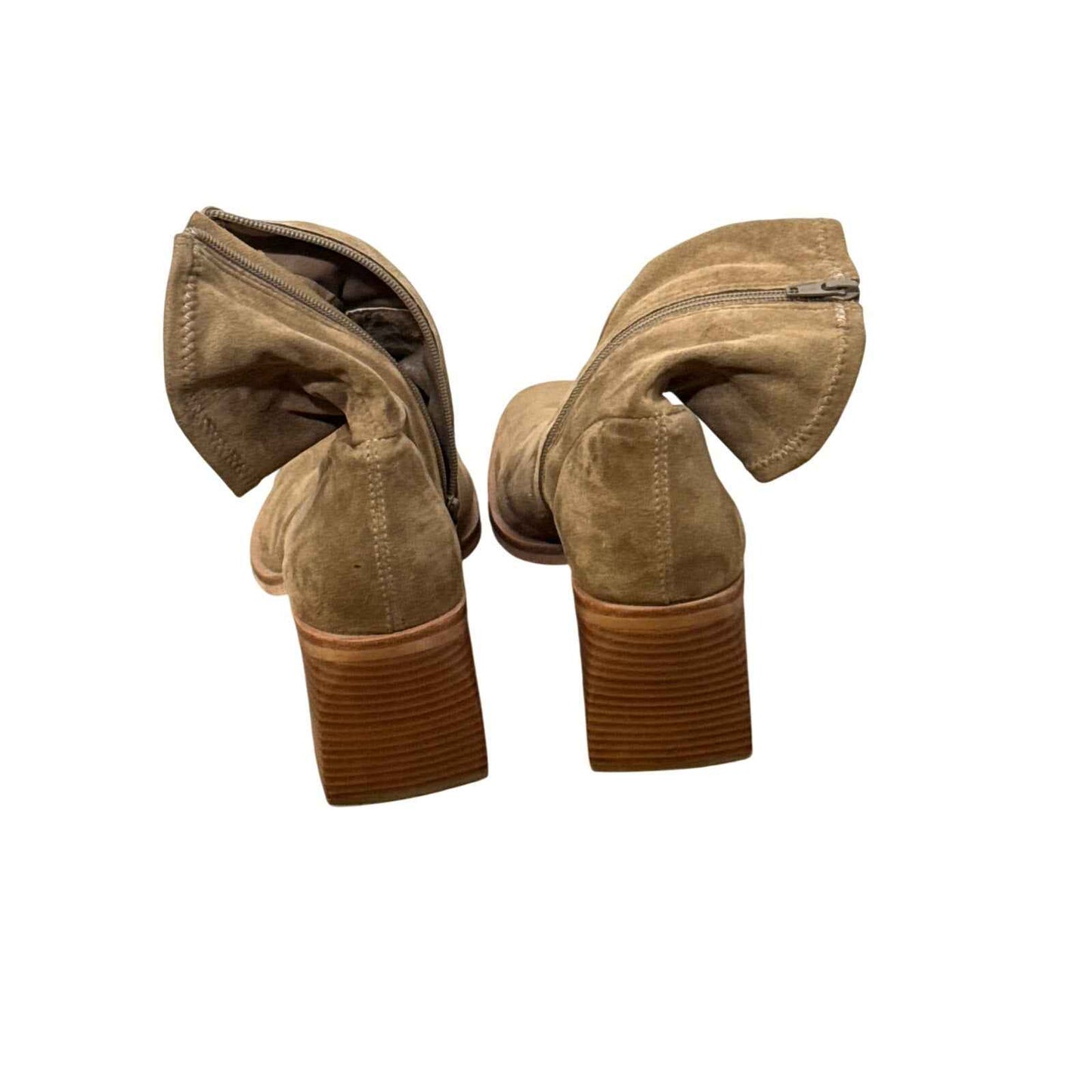 Dolce Vita Tan Suede Zip Up Bootie Sz 8