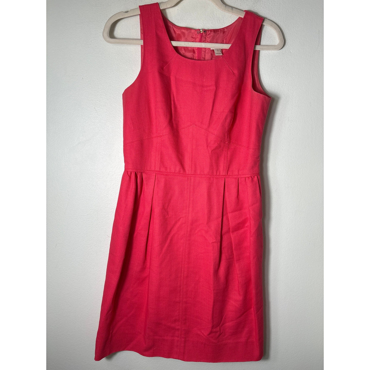 J. Crew Pink Sleeveless Knee Length Cotton Dress Sz 2