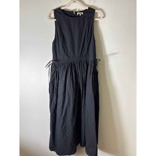 Rue Sophie Black Sleeveless Side Tie Maxi Dress Sz M