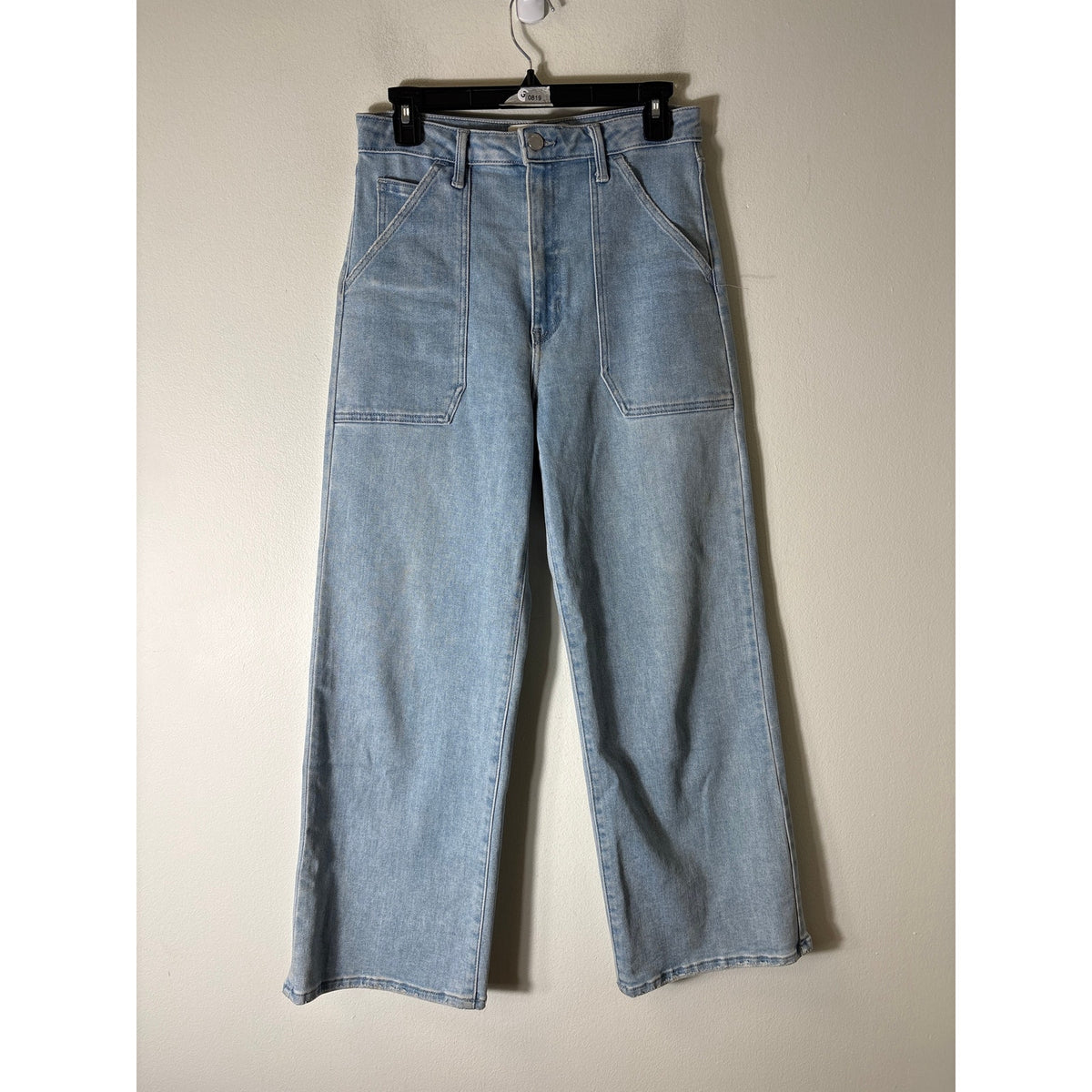 Just Black Denim Front Pocket Wide Leg Jeans Sz 28