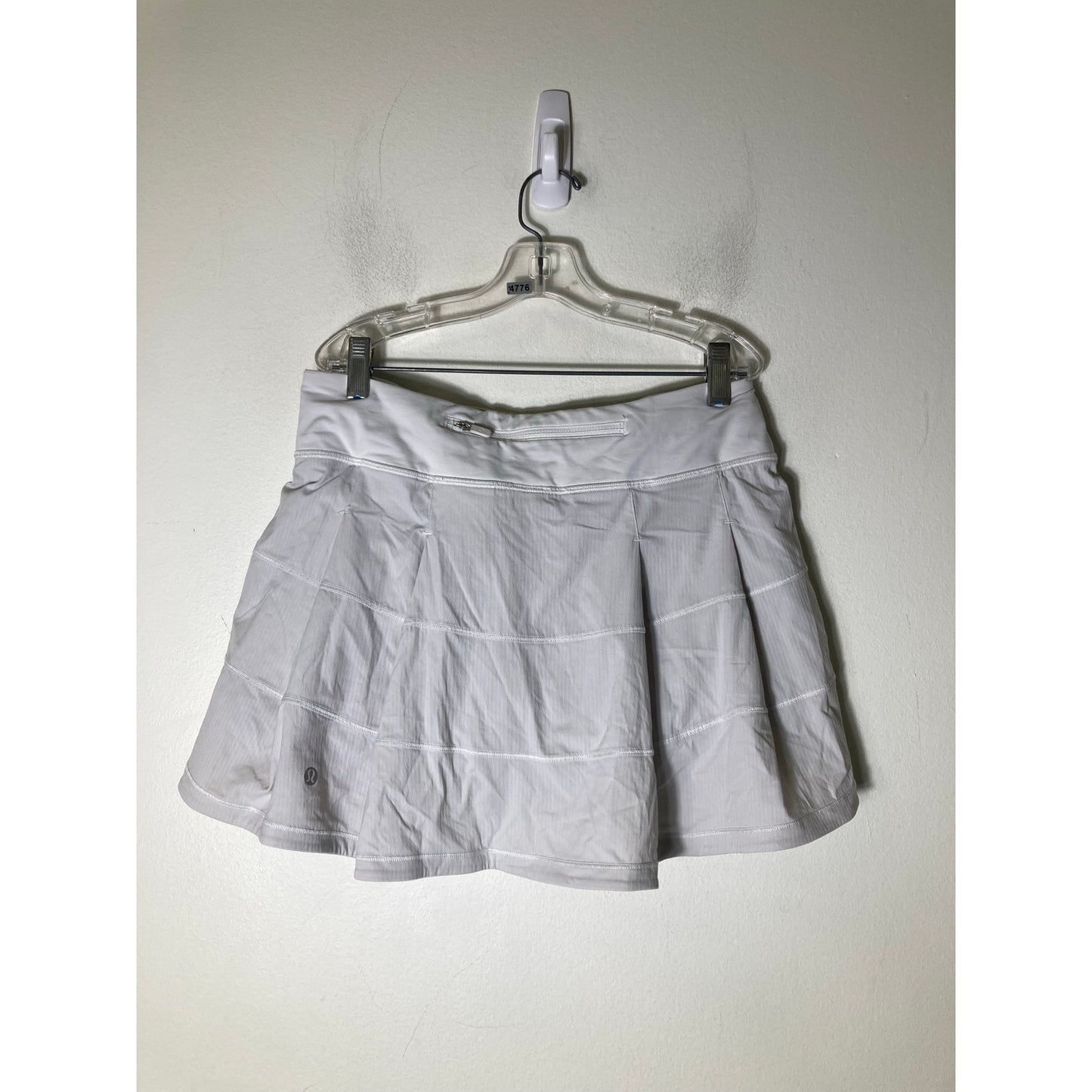 Lululemon Grayish White Athletic Tennis Skirt Sz 6 Tall