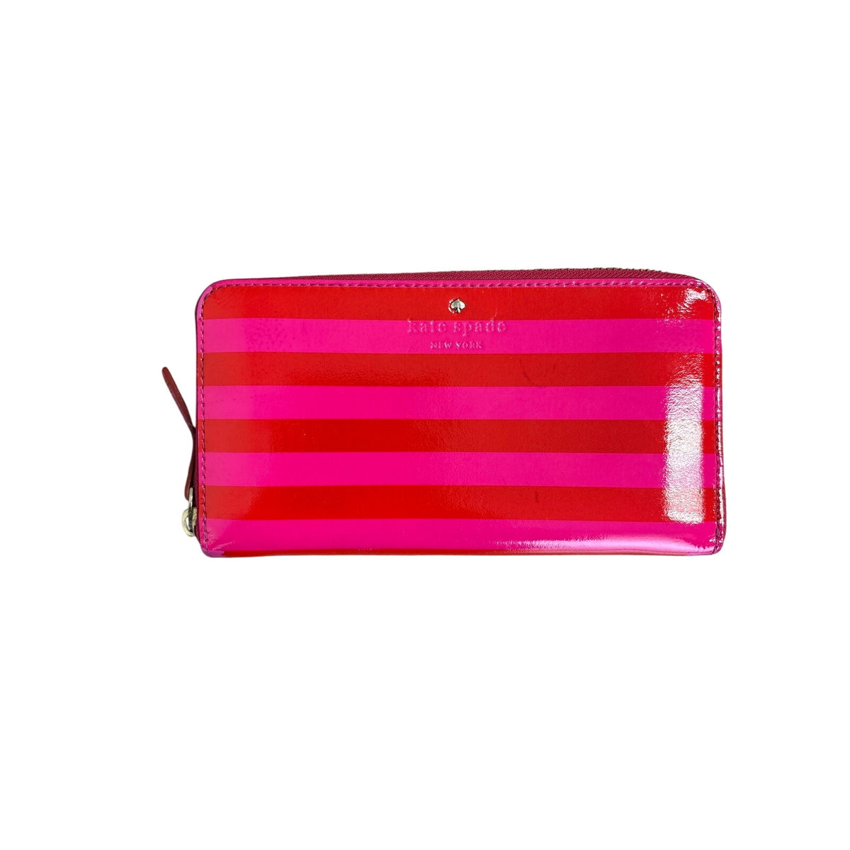 Kate Spade Red and Hot Pink Clutch 8"x4"