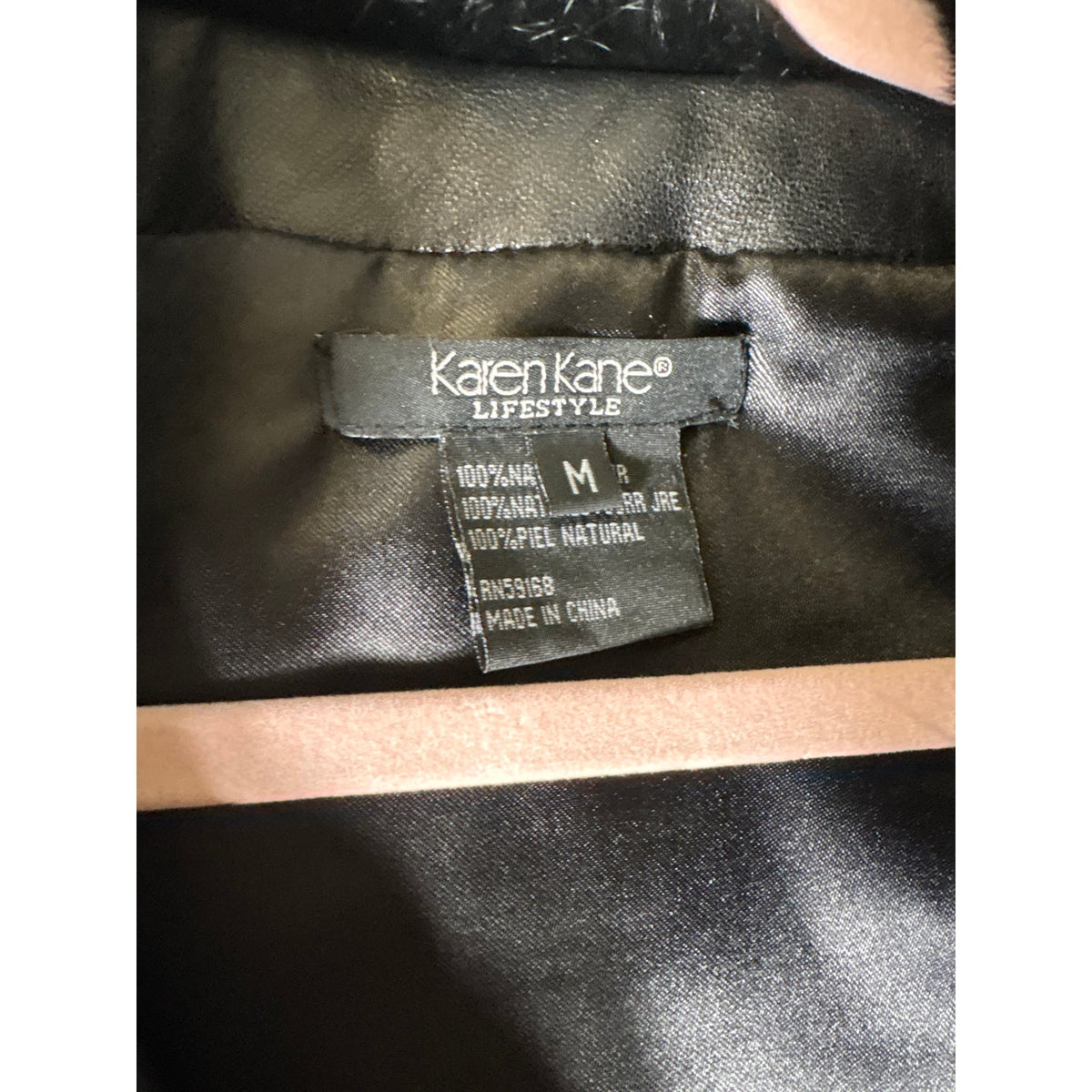 Karen Kane Black Fur Vest Sz M