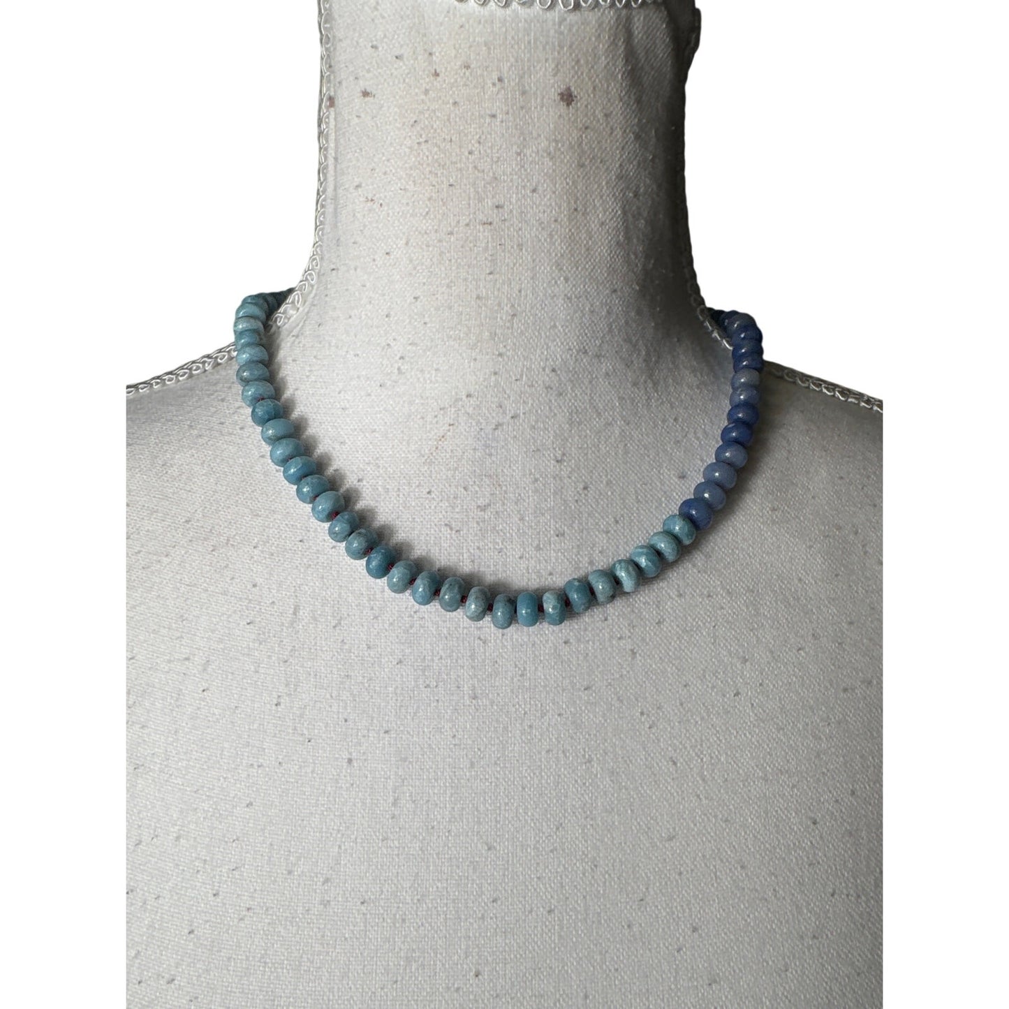 Anne Emory Studio Blue Hombre Beaded Necklace