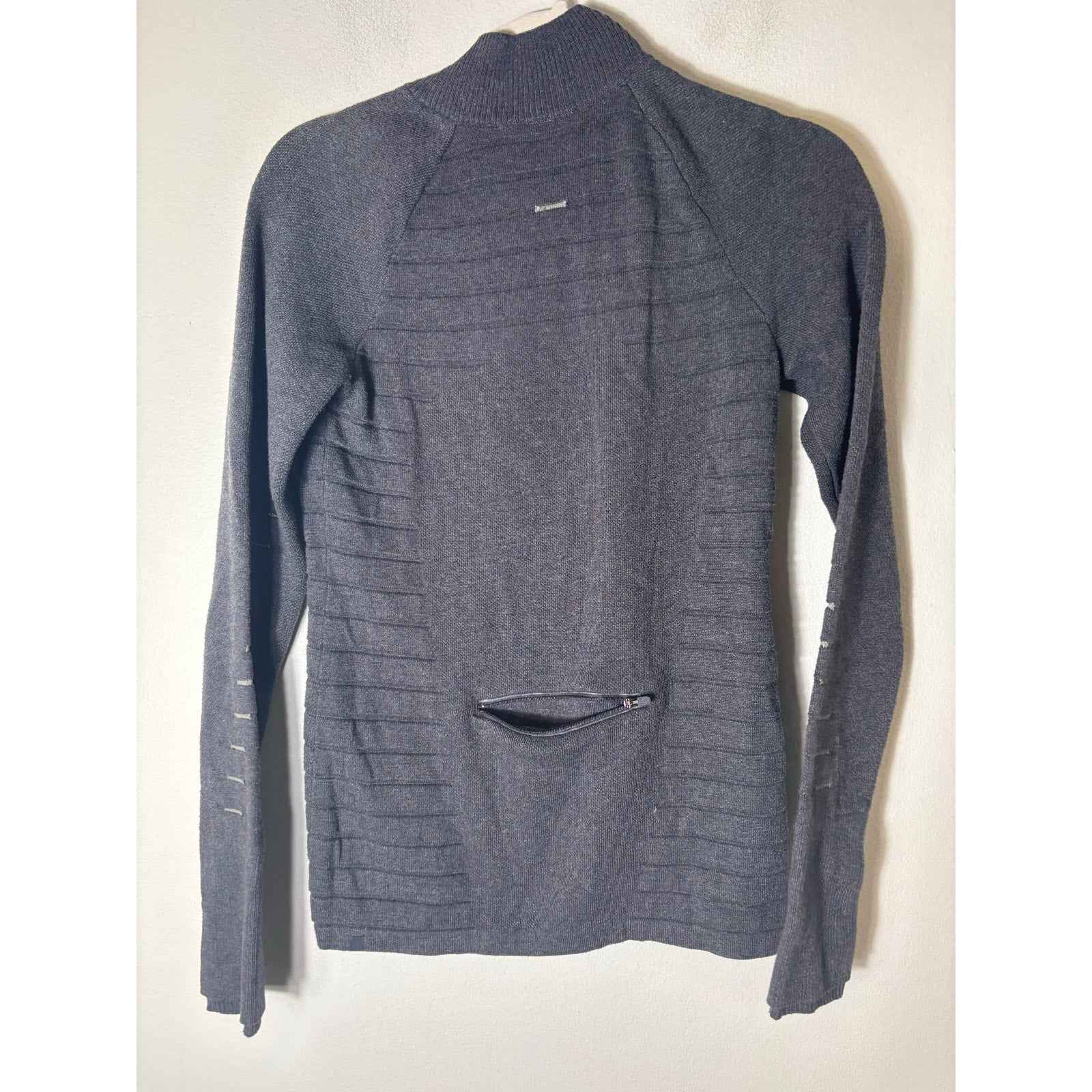 Lululemon Gray 1/4 Zip Pullover Sweater Sz S