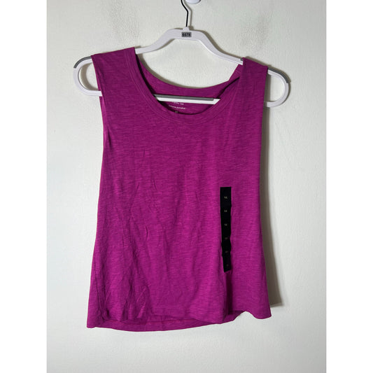 Banana Republic "Malibu" Tank, Deep Pink. Loose fit.  NWT Sz XS