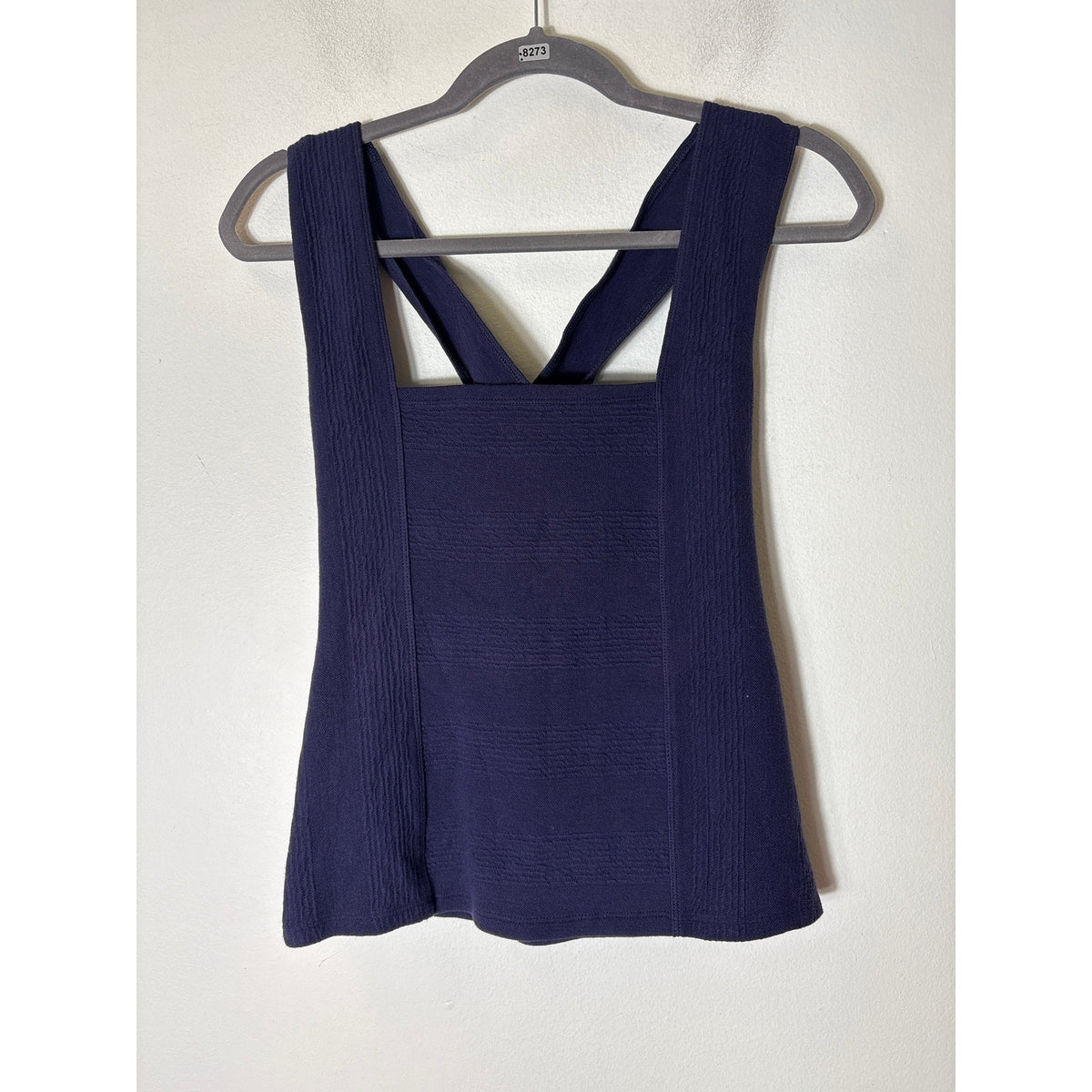 Maeve Navy Criss Cross Back Top Sz S