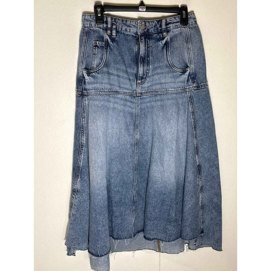 NWT TELA Denim "Ava" Blue Jean Maxi Skirt Sz M
