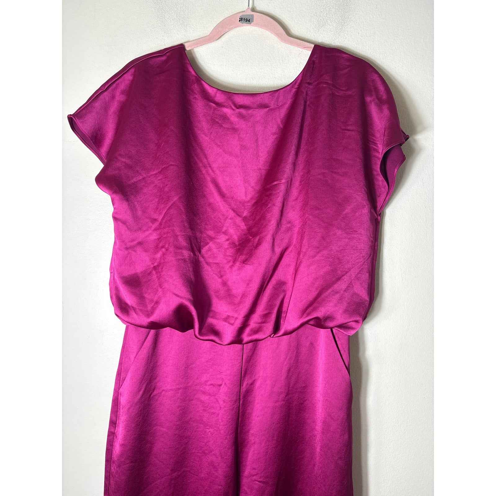 NWT Trina Turk Deep Pink Amuse Jumpsuit Sz 6