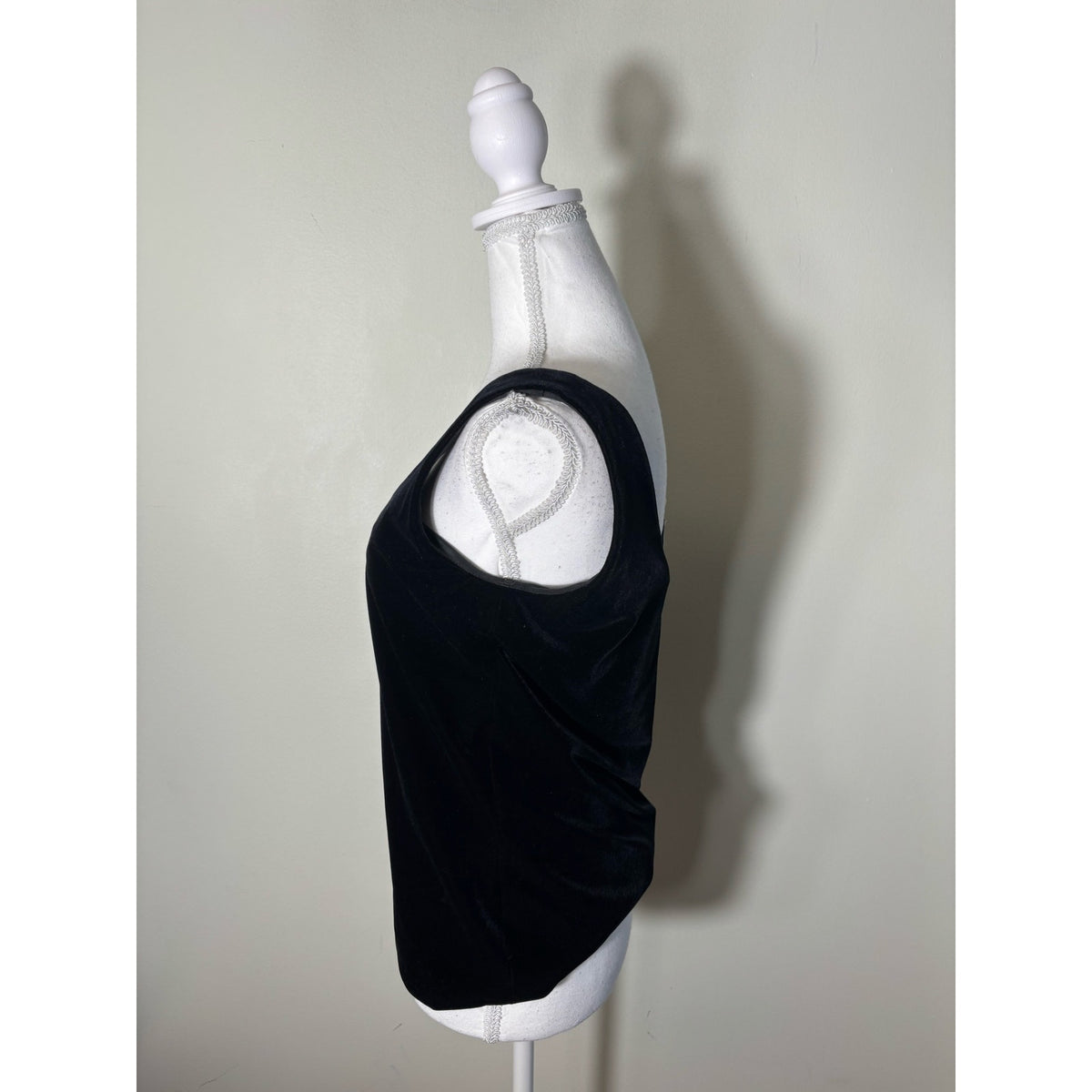 En Francais Black Velour Shell and Pants Set Sz S